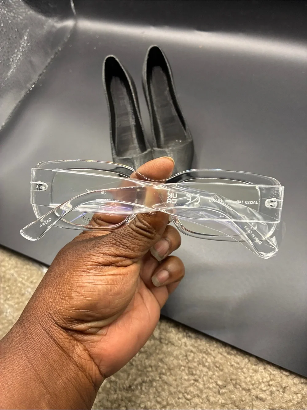 Clear Rectangle Women’s Fashion Eyeglasses - Transparent Frame